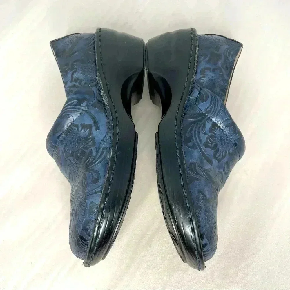 Bass Women’s Clogs 7M Blue Sheena Slip On Mules - Picture 6 of 9